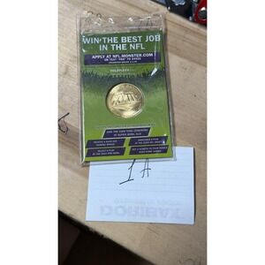 NFL Super Bowl XLIII Monster.com Promo Coin 2009 Tampa Bay Fandemonium Gold Tone
